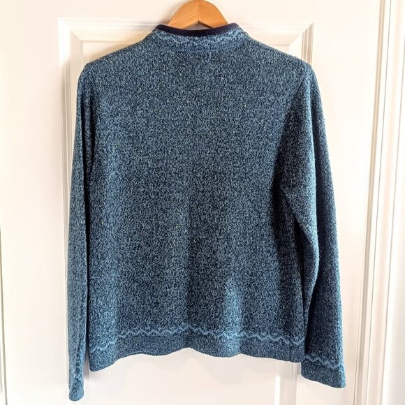 Woolrich Peacock Heather Full Zip Cardigan Sweater - Picture 2 of 7